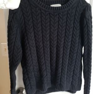 Black knit sweater